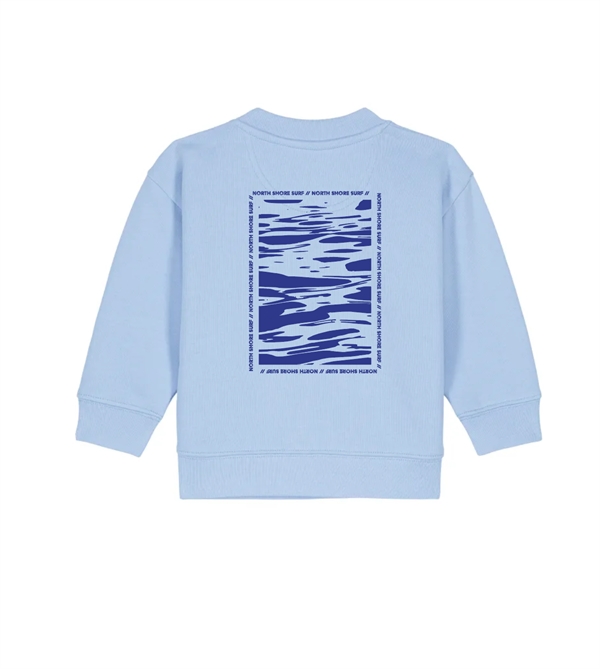 North Shore Surf - Crewneck "ocean” Baby - Blue